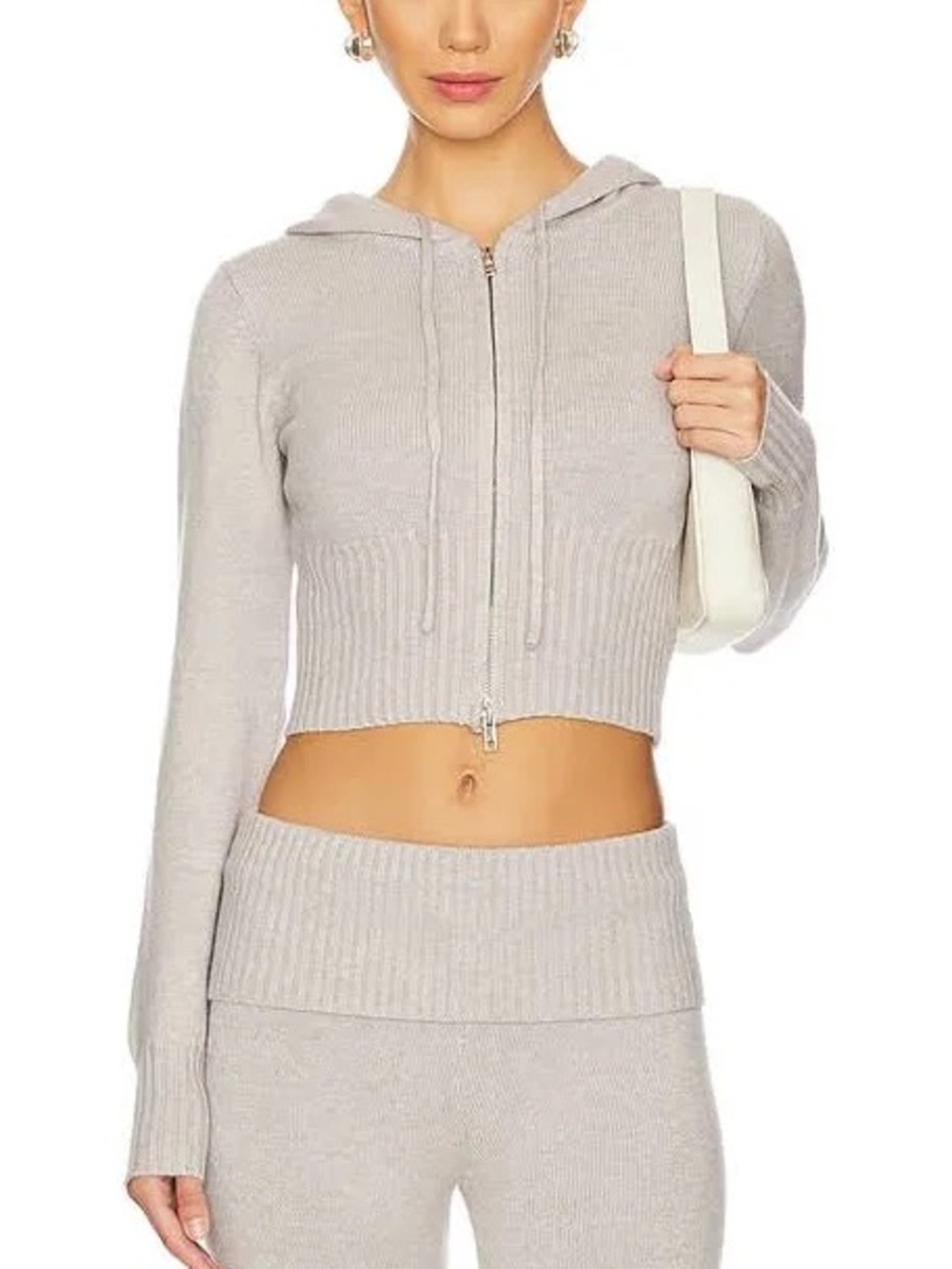 Lioness muse knit soft full zip sweater
